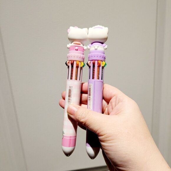 Brand New Set Of 4 Hello Kitty Multi Color Pens - Picture 7 of 7